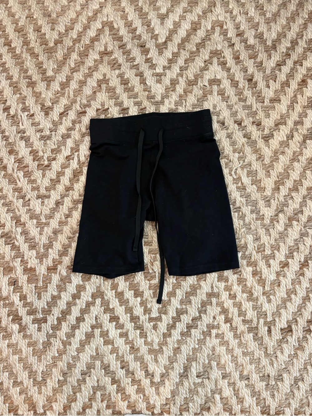 Free People Black High-Rise Biker Shorts